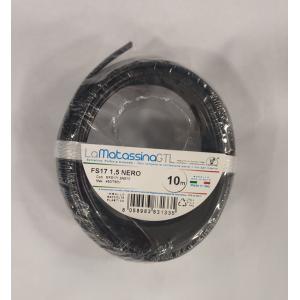 Cavo unipolare fs17  mfs171,5ne10-1,5mmq-10 metri-nero