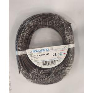 Cavo unifilare fs17  1,5mm 25 metri marrone- mfs171,5ma25