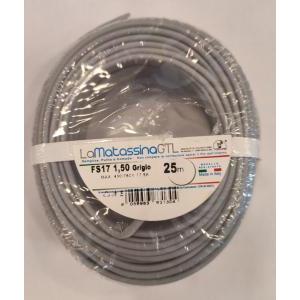 Cavo unipolare fs17  1,5mmq 25 metri grigio-mfs171,5gr25