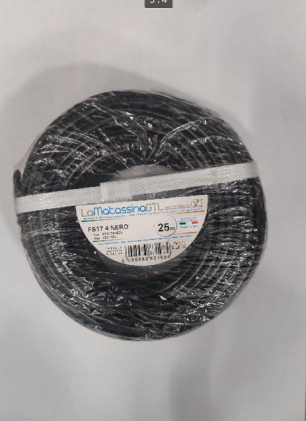 Cavo unipolare FS17 Go-At Topline 4mm 25 metri nero-MFS174NE25 01