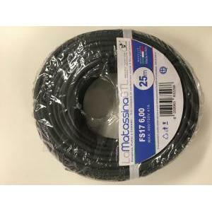 Cavo unipolare fs17  6mm 25 metri nero - mfs176ne25