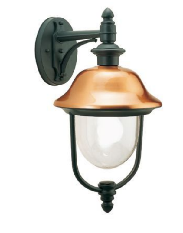 Lampada da parete Sovil Rustica 1xE27 max 100W grigio rame - 194/14 01