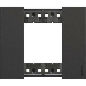 Living now placca 2 moduli in plastica colore nero ka4802kg