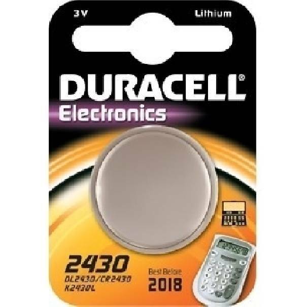 duracell duracell electronics pila bottone al litio 3v per orologi dl2430 - foto 1