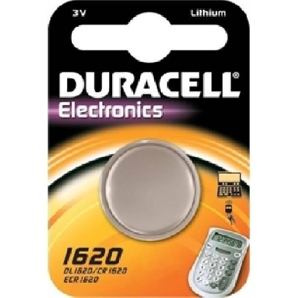 duracell duracell electronics pila bottone al litio 3v per calcolatrici dl1620 - foto 1