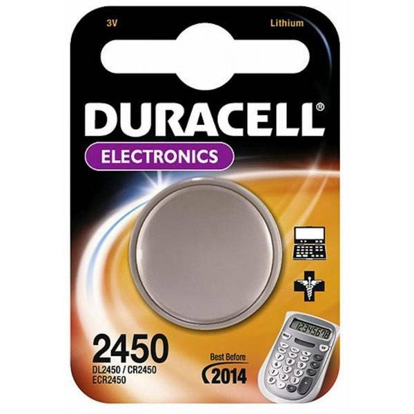 duracell duracell electronics pila bottone al litio 3v per apparecchi medicali dl2450 - foto 1