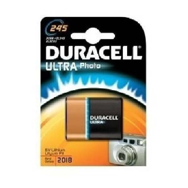 duracell duracell ultra photo pila piatta al litio 6v per fotocamere dl245 - foto 1