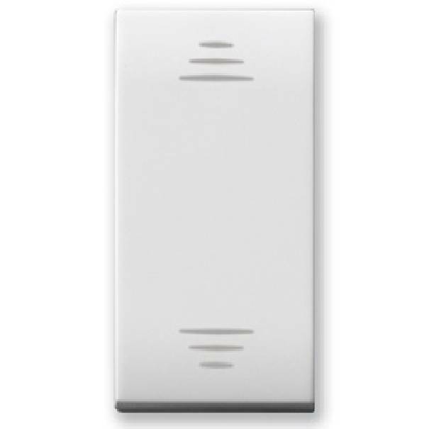 Deviatore tasto illuminabile AVE Domus S44 1P 16A 1 modulo bianco - 441002 01