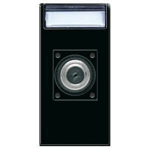 Presa coassiale tv/sat  life s44 tipo f 1 modulo nero - 442096f