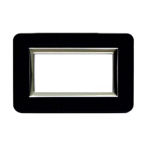 Placca  personal s44 4 moduli nero - 44p04nal