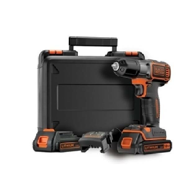 black & decker black & decker trapano avvitatore a batteria con autosense 2x18v asd184kb-qw - foto 1