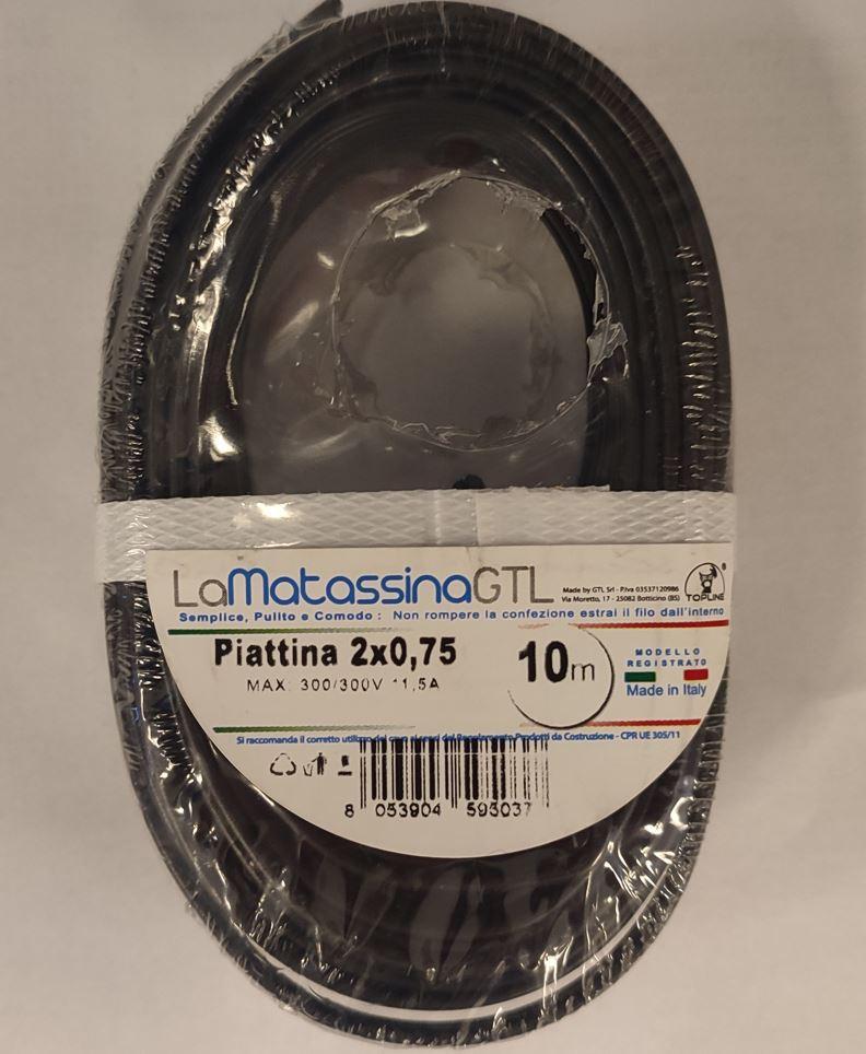 Piattina Go-At Topline 2x0,75 10metri nero -03VH/2X075NE/B10 01