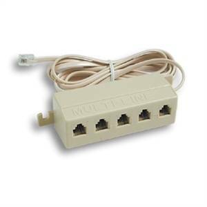 Multipresa telefonica 5 prese plug 6/4 22222