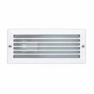 Segnapasso da incasso rettangolare con griglia colore bianco 40w attacco e27 71480