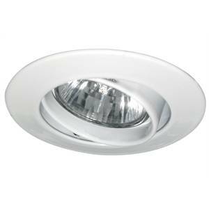 Faretto a incasso in alluminio colore bianco 35w gu4 12v rotazione 30° 5774