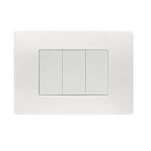 Placca 3 posti colore bianco flexa nea 11803.bn