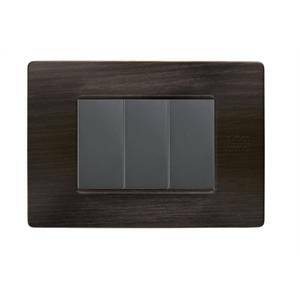 Placca 3 posti colore wenge' flexa nea 11803.we