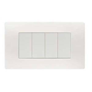 Placca 4 posti colore bianco flexa nea 11804.bn