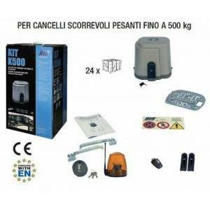 Kit per cancelli scorrevoli k500 fino a 500 kg ad00500