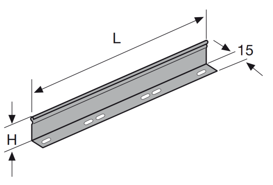 Separatore Sati SEP 80x15mm da 3m acciaio zincato - 1043056 02