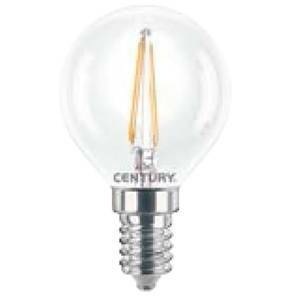 Lampadina mini sfera chiara filamento led 4w attacco e14 luce calda inh1g-041427