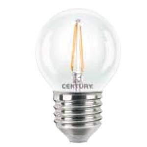 Lampadina mini sfera chiara filamento led 4w attacco e27 luce calda inh1g-042727