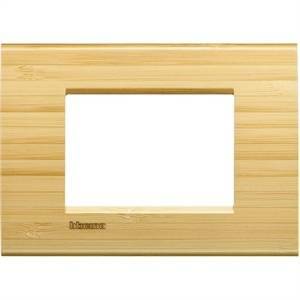 Livinglight placca 3 moduli colore bamboo lna4803lba