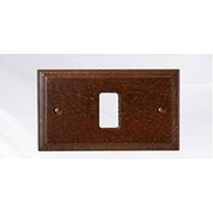 Magic placca 1 posto in legno colore noce 2801