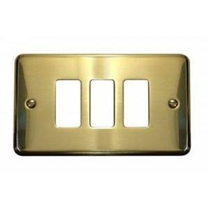 Magic placca 3 posti colore ottone 5003