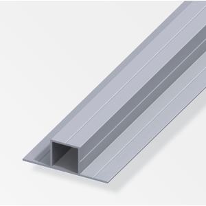 Tubo quadrato alfer aluminium con 2 lati da 180 gradi 20x20x1mm 1m - 26090