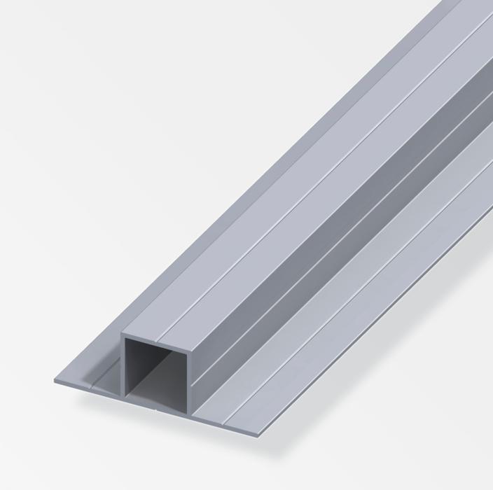 Tubo quadrato Alfer Aluminium con 2 lati da 180 gradi 20x20x1mm 1m - 26090 01