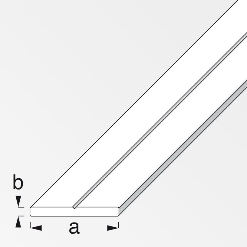 Barra piatta Alfer Aluminium 7.5x1.5mm lunghezza 1m naturale - 25802 02