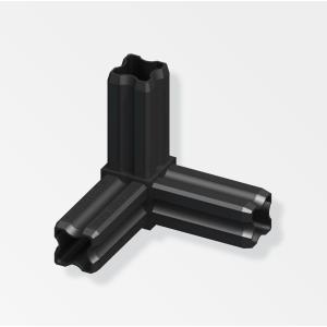 Giunto ad angolo alfer aluminium 90 gradi 23.5mm nero - 28584