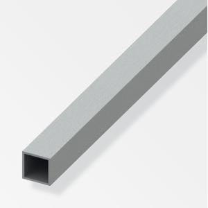 Tubo quadrato alfer aluminium 15x15x1mm lunghezza 1m effetto acciaio inox - 02273