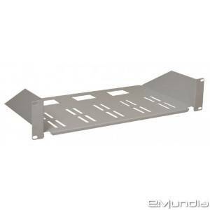 Cassetto fisso 450mm 2 unita per rack 19 20283