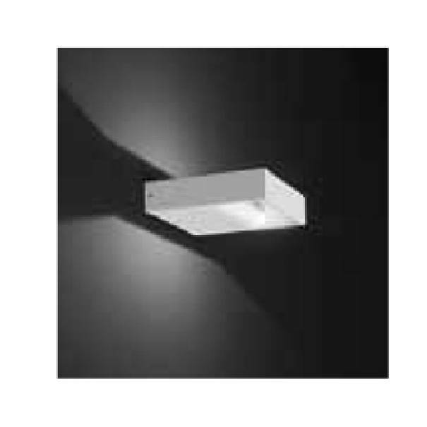 nobile illuminazione nobile illuminazione applique led 7.5w in alluminio colore bianco luce calda dl003/bi