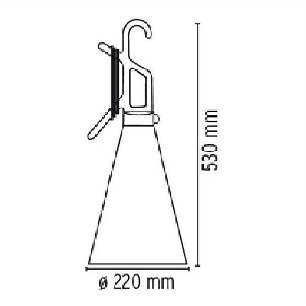 flos flos lampada may-day arancione f3780002 - foto 2