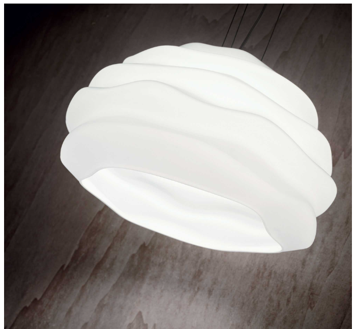 Sospensione Ideal Lux Karma Small 1xE27 max 60W bianco - 132389 02