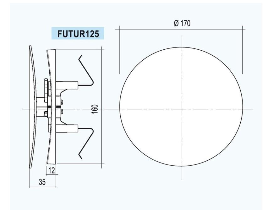 Griglia universale La Ventilazione bianco - FUTUR125X 03