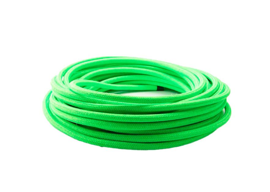 Cavo tondo FAI in PVC  2x0.75 mm verde fluo - 8900/2075/VEF 01