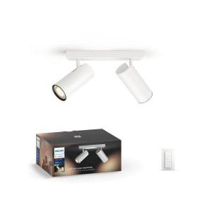 Philips hue buratto faretto connesso 2 luci colore bianco 5w 5046231p7