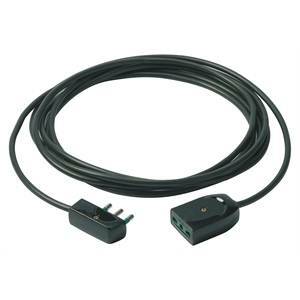 Cavo prolunga 3g1+spina piatta 3m colore nero 0p32386