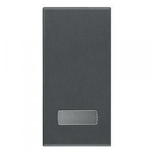 Eikon tasto 1 modulo con diffusore grigio 20026