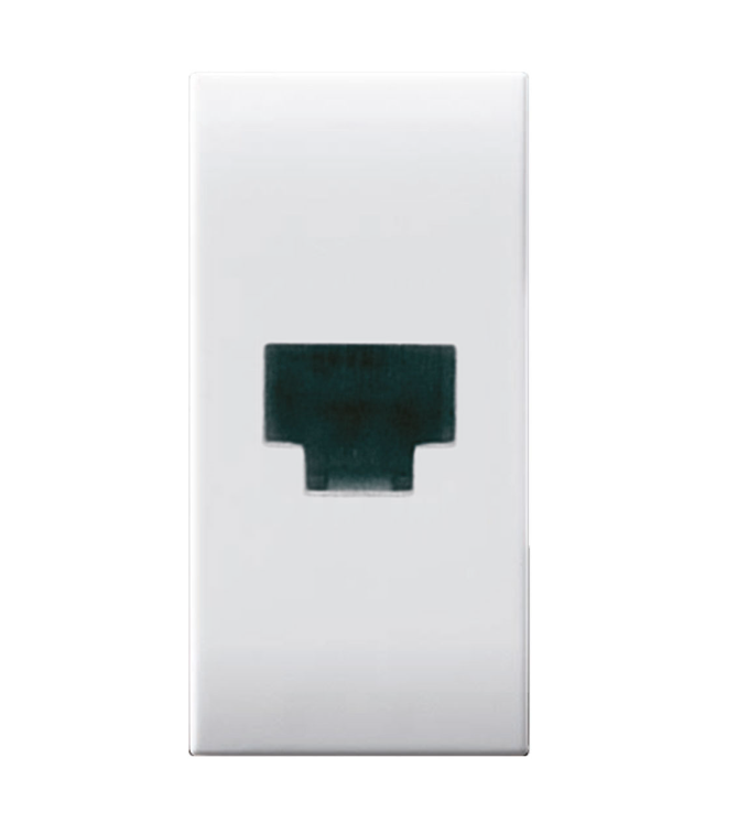 Presa RJ11 AVE Domus S44 1 modulo bianco - 441024 01