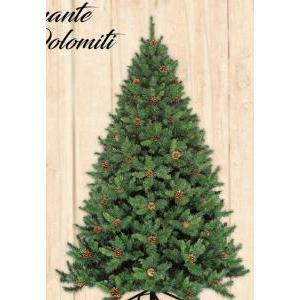 Albero di natale 200cm 1106 rami con pigne applicate 295 60215 29560215