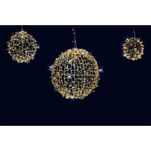 Sfera lucciolona 120 led diametro 30cm bianco caldo con 24 flash bianco diametro 30cm 144 10489 14410489