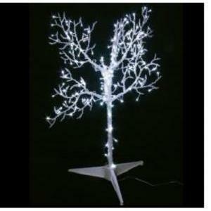 Albero luminoso in metallo h90cm 210 led bianchi e flash bianco freddo 318 10726 31810726