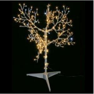 Albero luminoso in metallo 90cm 210 led bianco caldo e flash bianco freddo 318 10727 31810727