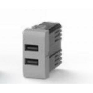 Presa usb con connettore tipo c e tipo a 2.4a per bticino livinglight tech 4b.nt.usb.24