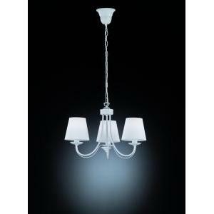 Italia lampadario cortez 3xe14 28w diametro 47cm in metallo colore bianco 110600331